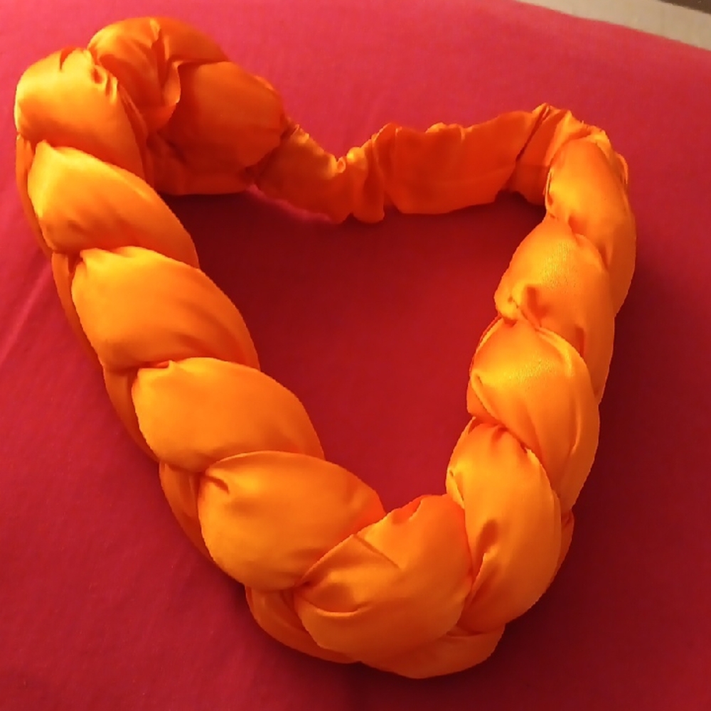Orange Braided Headband